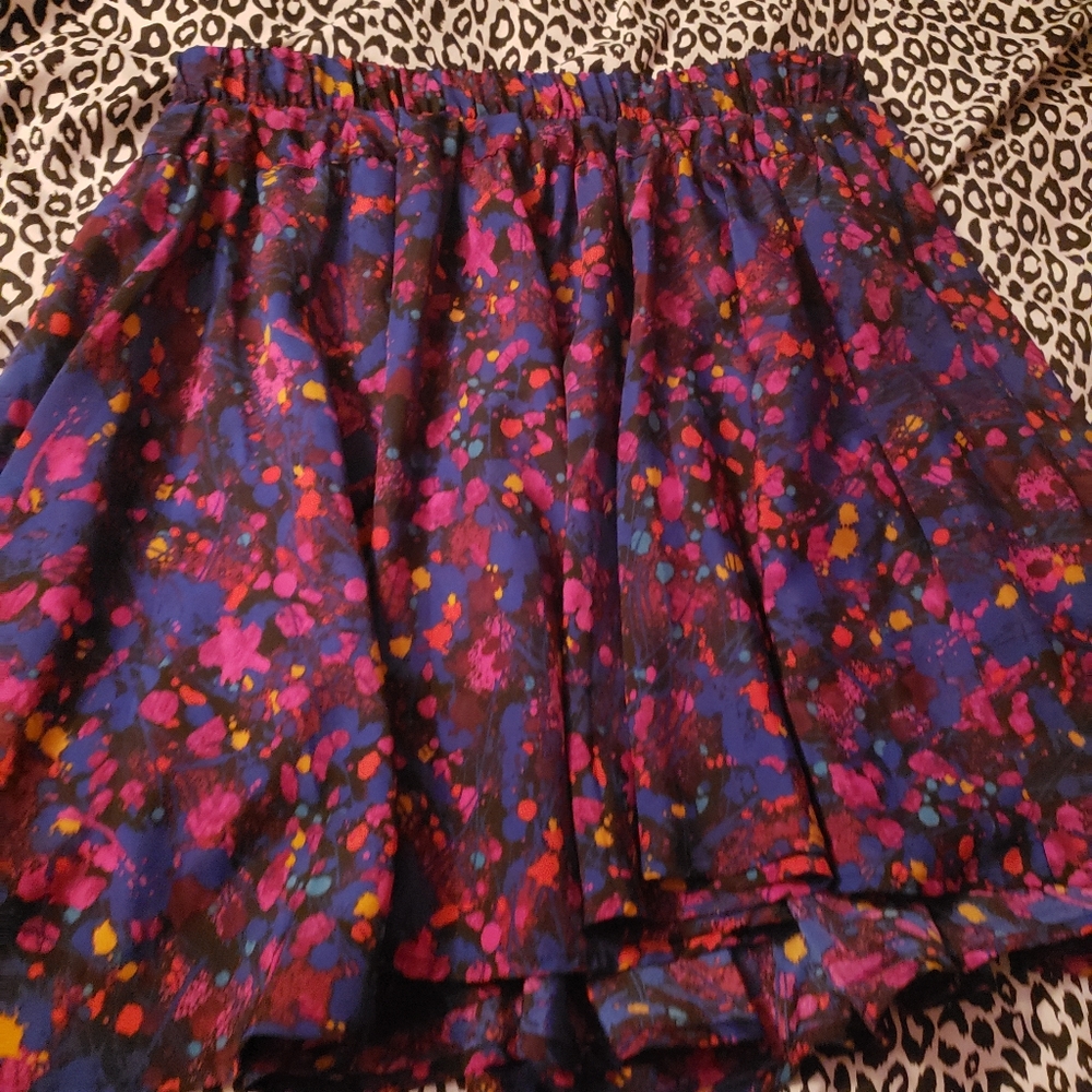 Delias paint splatter skirt